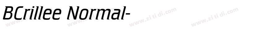 BCrillee Normal字体转换